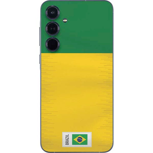 Brazil Soccer Flag Galaxy A36 5G Skin